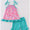 Pink ice cream short set
