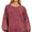 Exposed seam acid wash pullover