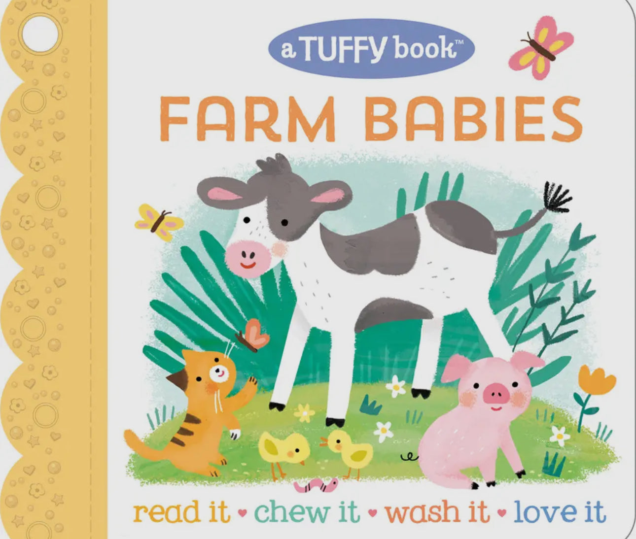 Farm babies tuffy teether book