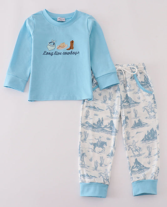 Long live cowboys jogger pant set