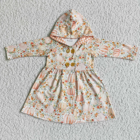 Girls pumpkin dress jacket