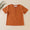 Brown button linen top