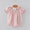 Pink smocked Santa bow bubble