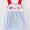 Baseball striped girls bubble