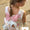 Floral Bow back legging set