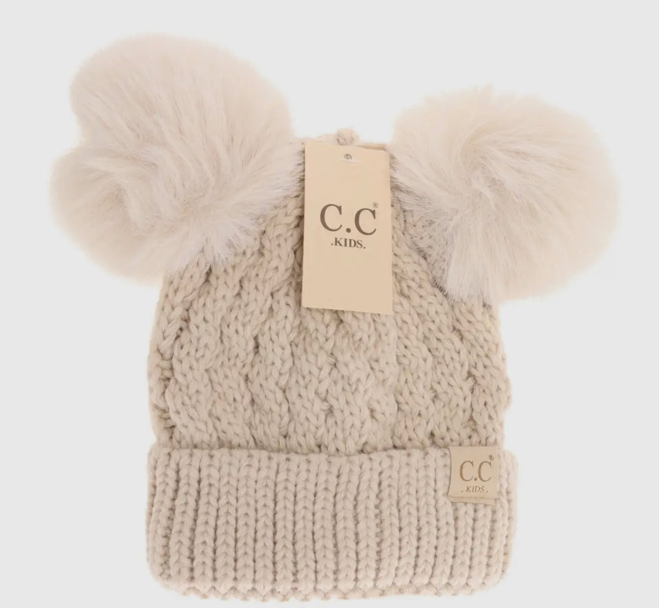 Double pom CC kids beanie