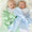 Seersucker swaddle blanket & sash- embroider me