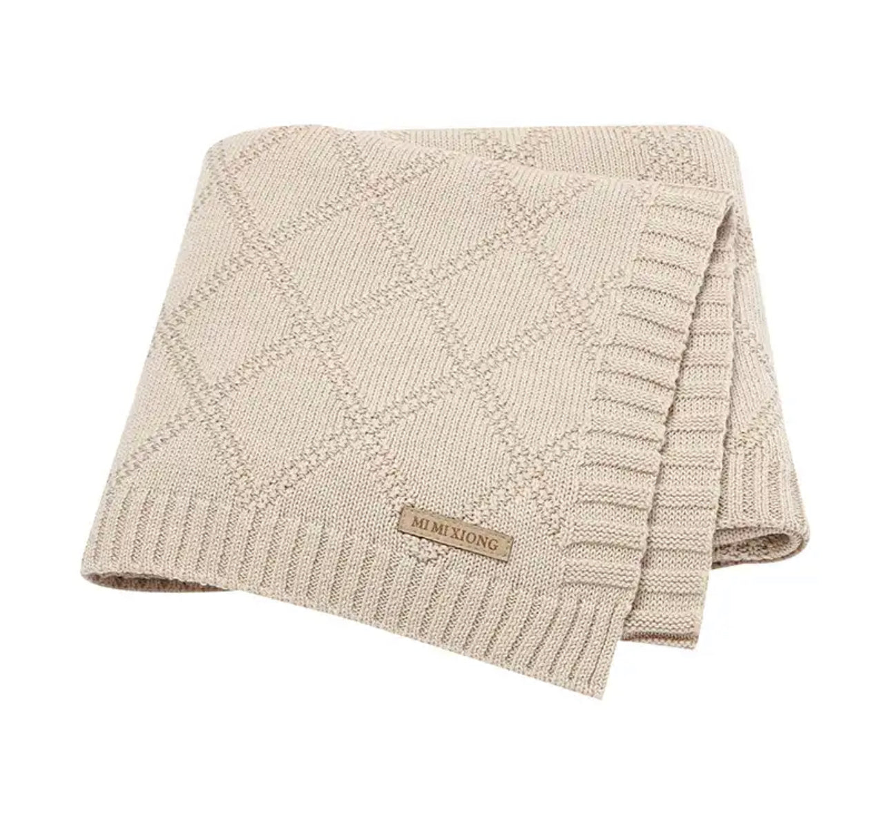 Knitted baby blanket