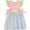 Jesus loves me seersuckers girls dress