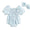 White/Blue Ruffle Bubble