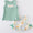 I heart mom sage floral girls set