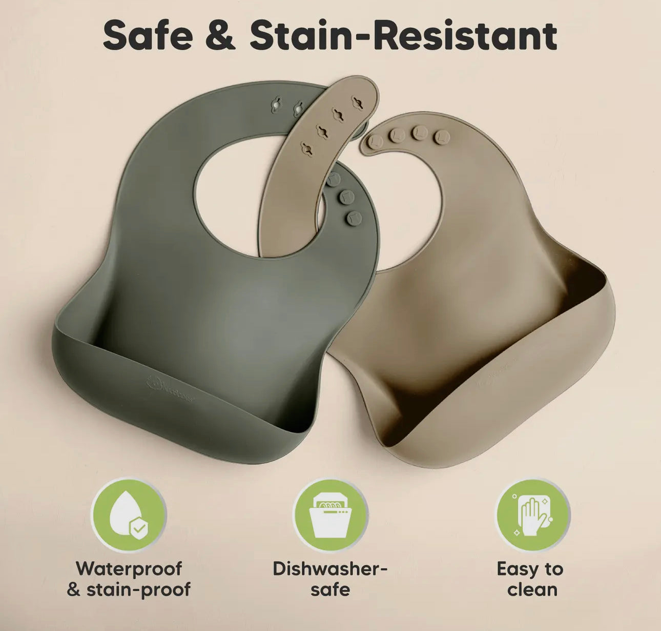 2 pack prep silicone bibs - marsh