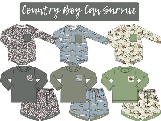 Camo long sleeve bubble