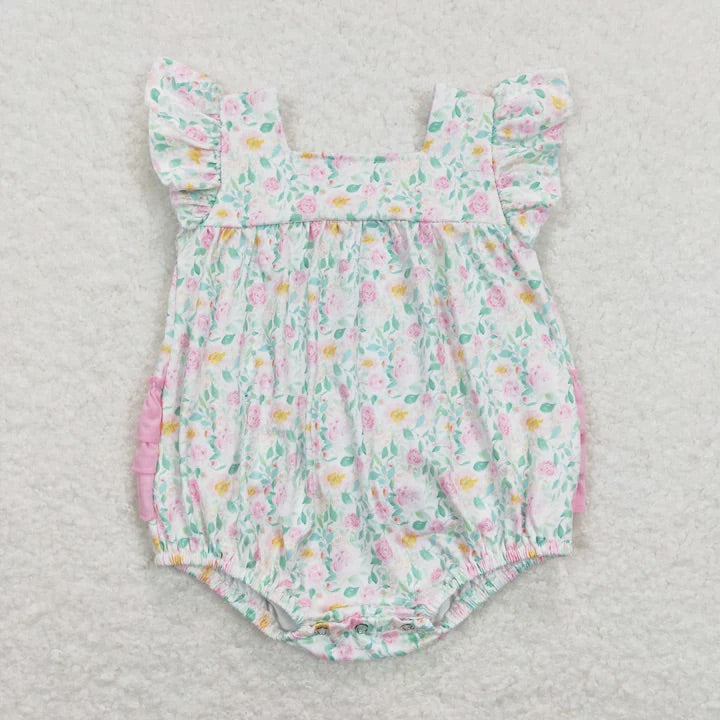 Pink Roses Ruffle Bubble
