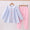 Embroidered bow girls pant set