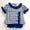 Navy plaid girls set