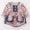 Navy floral girls bubble
