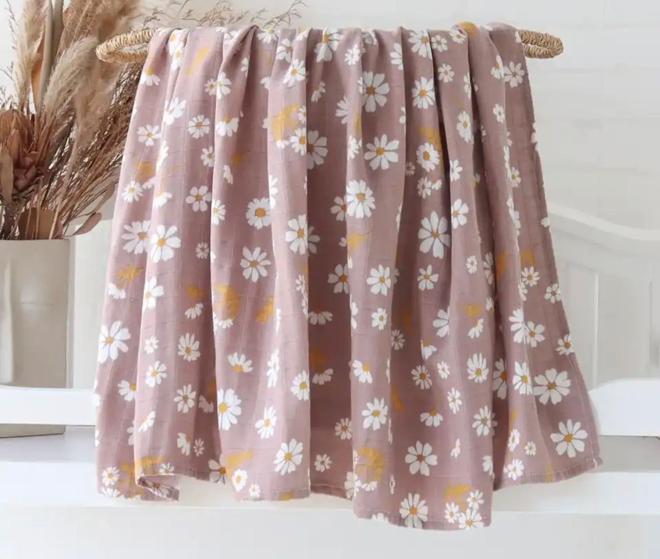 Newborn multi use blanket/burp cloth