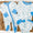 Western blue bamboo set