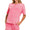 Acid wash 2pc short set- red