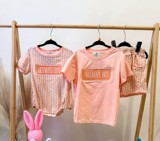 Mama’s boy smocked bubble