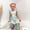 Green gingham bunny girls set