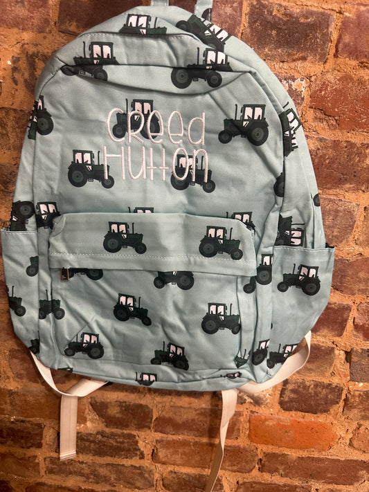 Full size tractor backpack- embroidered