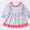 Grey dot carousel applique dress