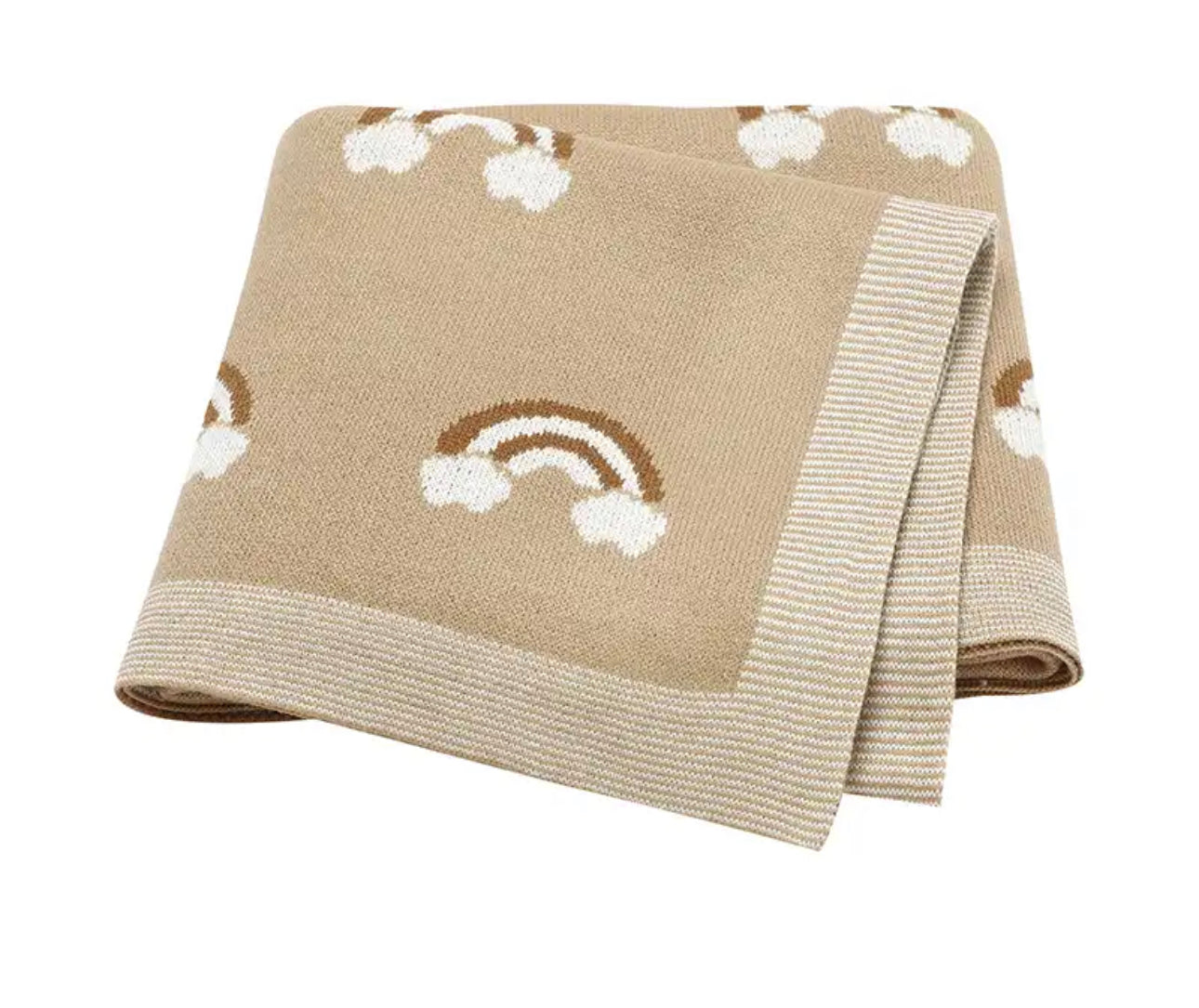 Knitted baby blanket