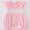 Pink cross smocked girls bubble