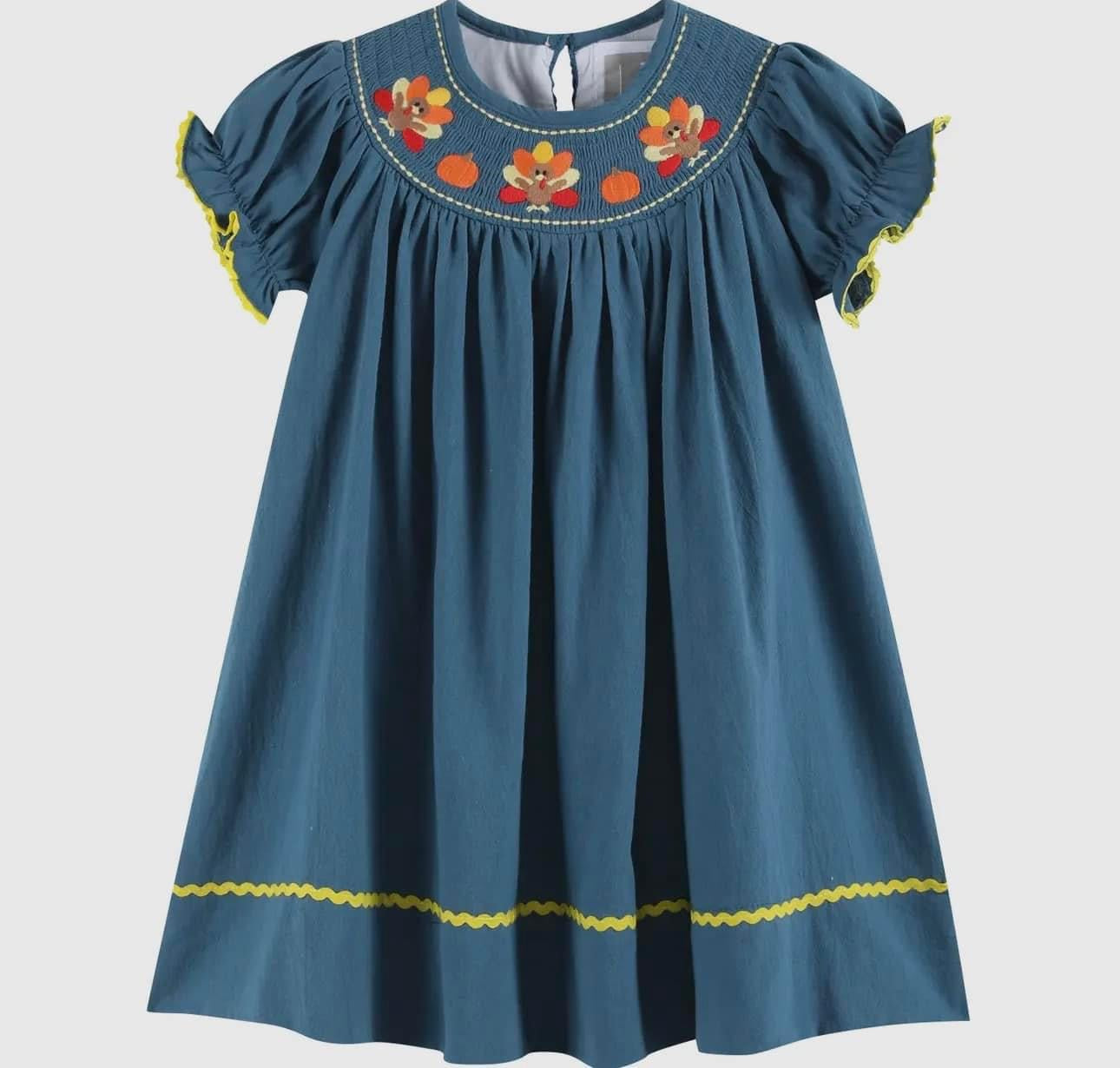 Turkey smocked dress