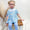 Cross smocked girls set