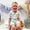 Smocked cross collar boys set