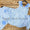 Blue floral set-includes monogram