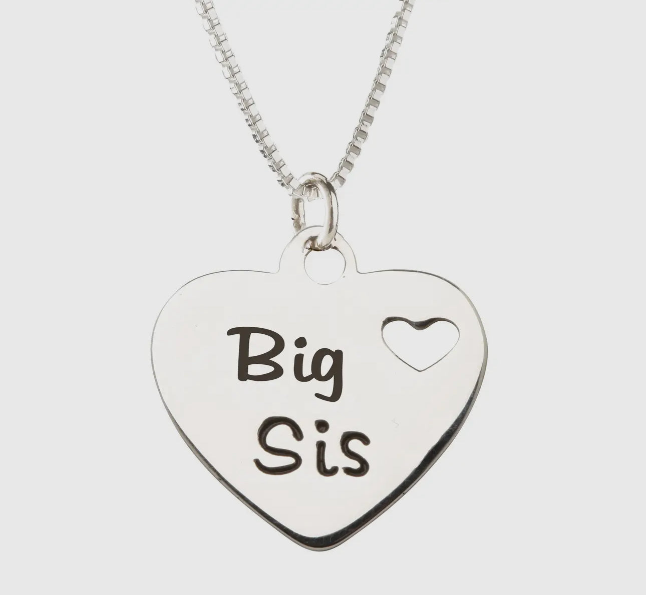 Sterling silver big sis necklace