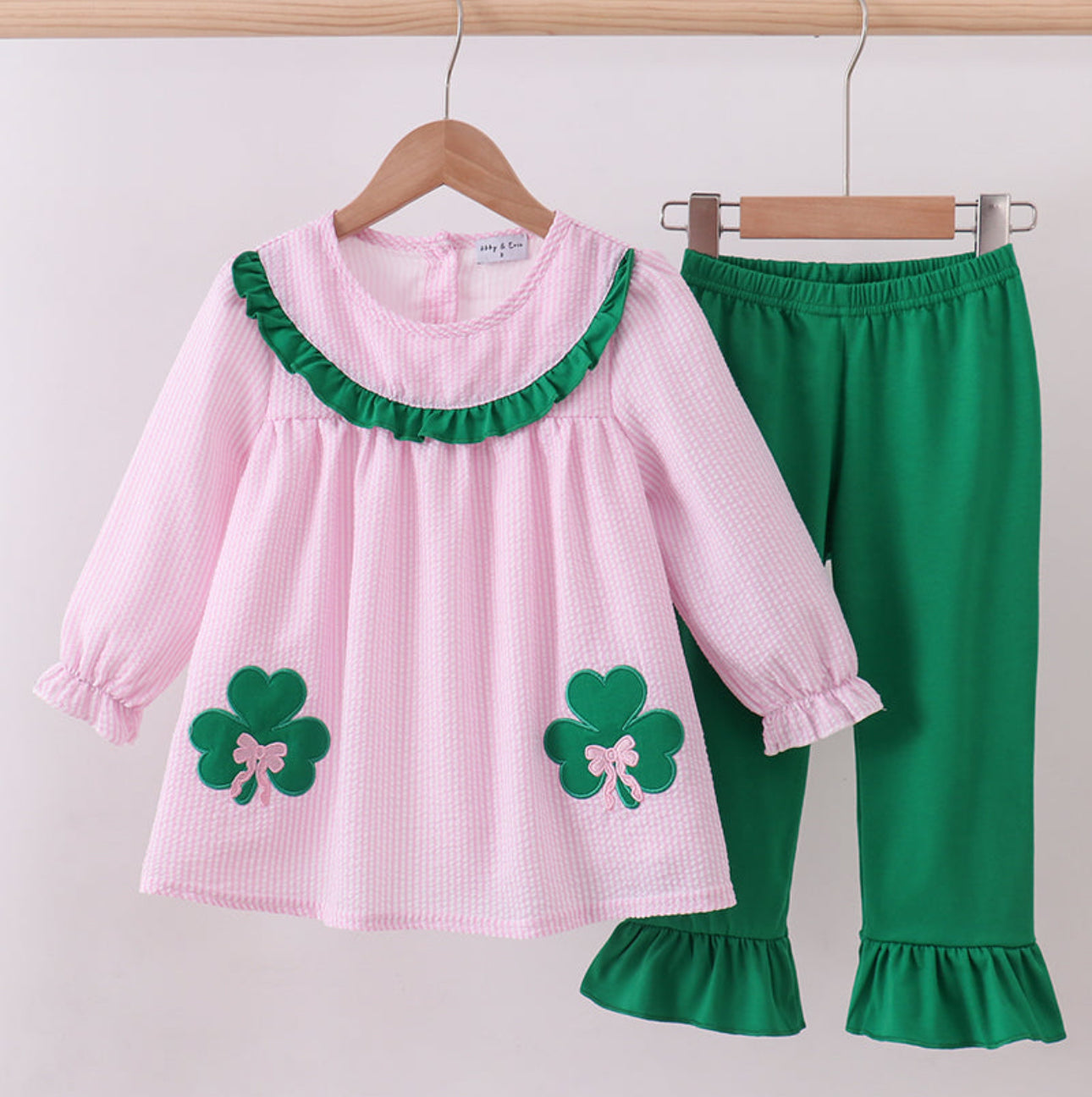 Pink clover girl set