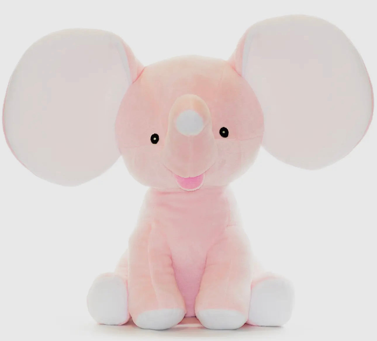 Pink elephant- INCLUDES EMBROIDERY ON EAR