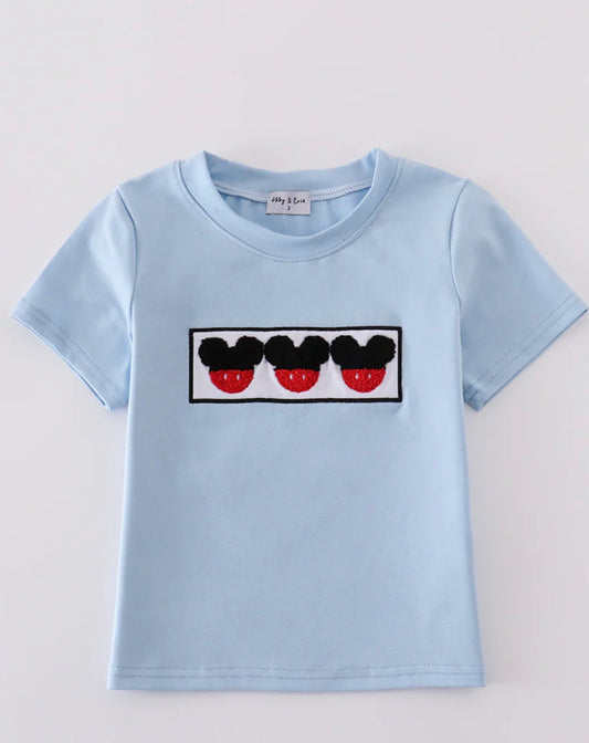 Blue ears french knot shirt