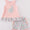 Pink floral bunny girls set