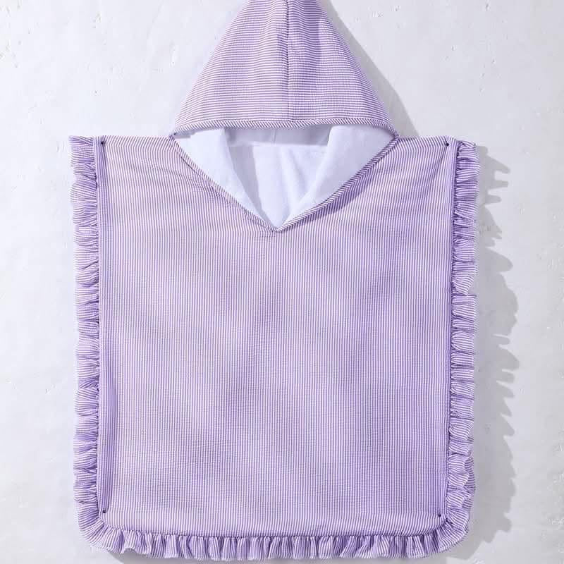 Seersucker Hooded Cape Towels - embroider me!