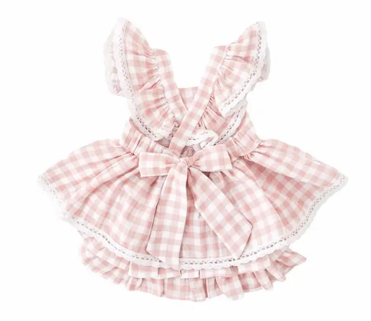 Muslin ruffle bloomer set