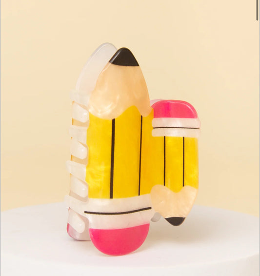 Pencil hair clips