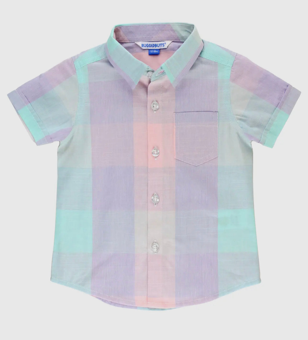 Cotton Candy Plaid UPF 50+ Short Sleeve