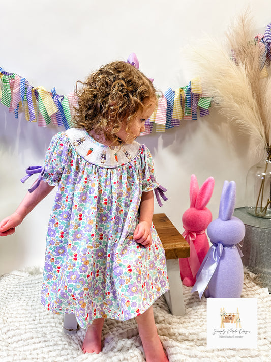 Peter rabbit smocked dress