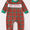 Merry Christmas smocked boys romper
