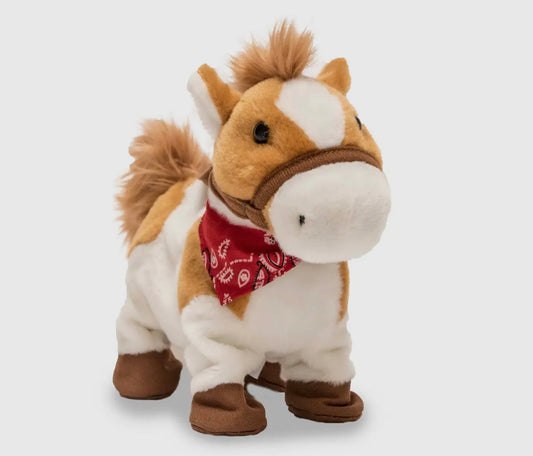 Barnyard buddies- horse singing & walking plush toy