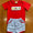 Smocked back to school boys short set