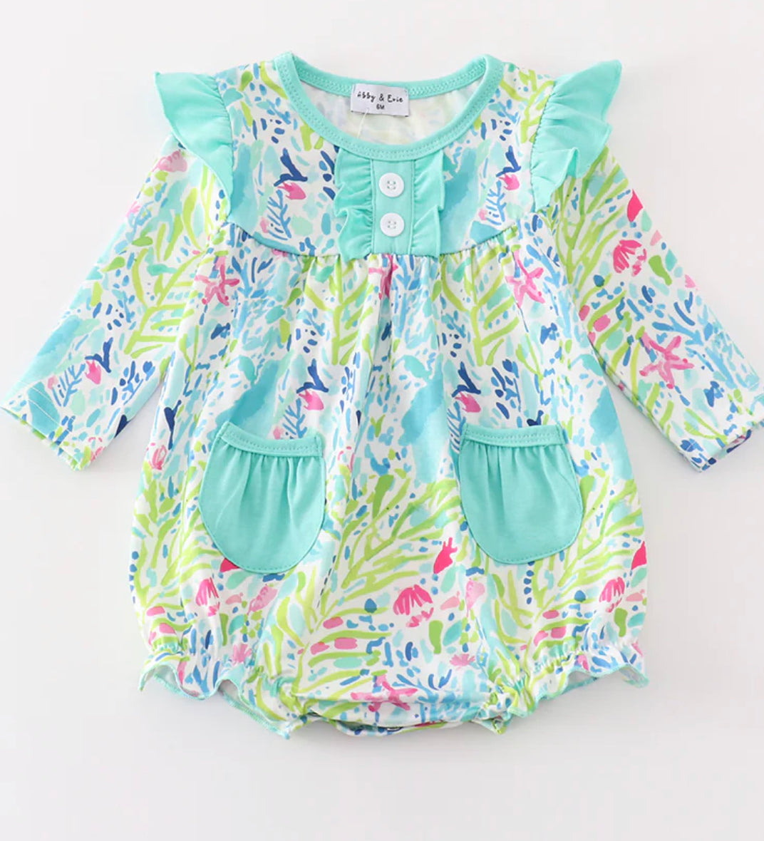 Green Lilly girls bubble