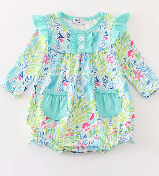 Green Lilly girls bubble
