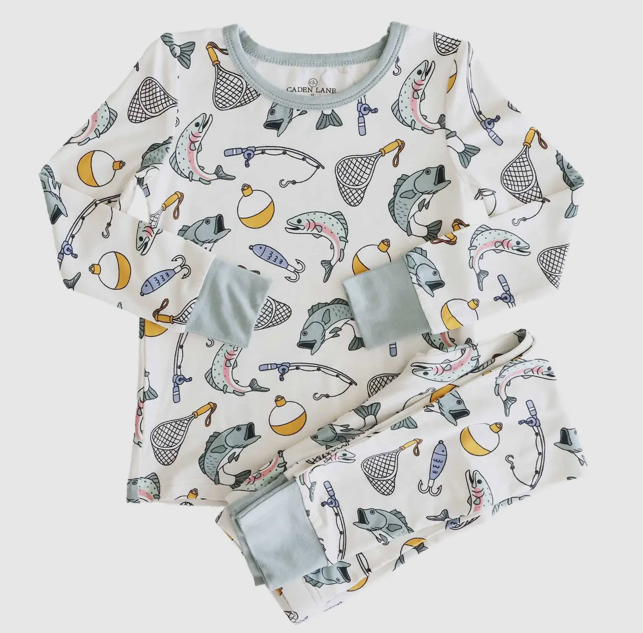 Catch of the day two piece bamboo pajamas
